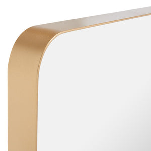 Safavieh ALMASY, Elegant 18-Inch Gold Iron Mirror - Timeless Design for Home Decor & Light Reflection MRR8000A