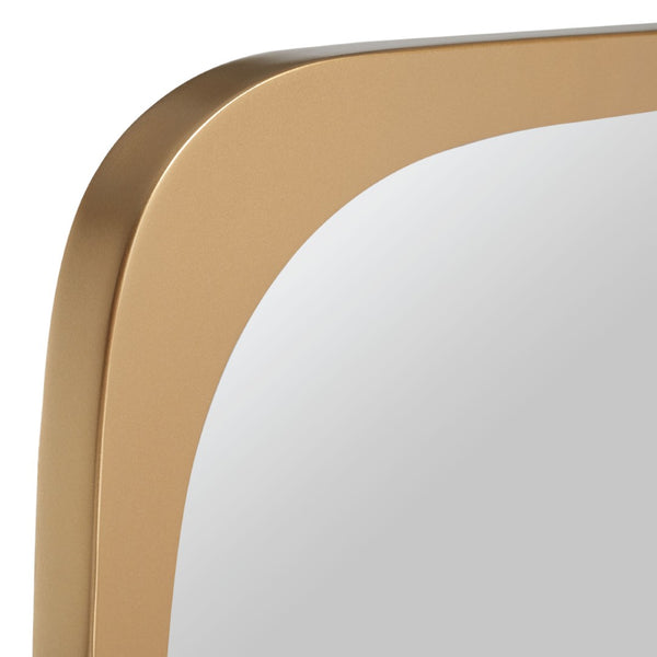 Safavieh BRAMWELL, 21-Inch Gold Iron/MDF Mirror – Elegant Reflective Design for Modern Home Décor & Style MRR8001A