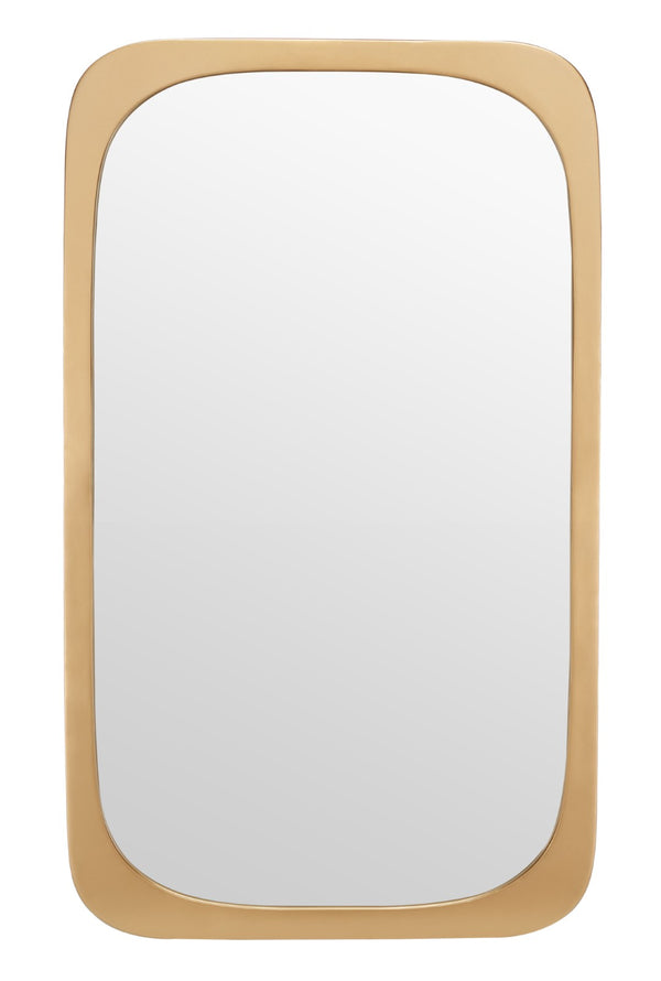 Safavieh BRAMWELL, 21-Inch Gold Iron/MDF Mirror – Elegant Reflective Design for Modern Home Décor & Style MRR8001A