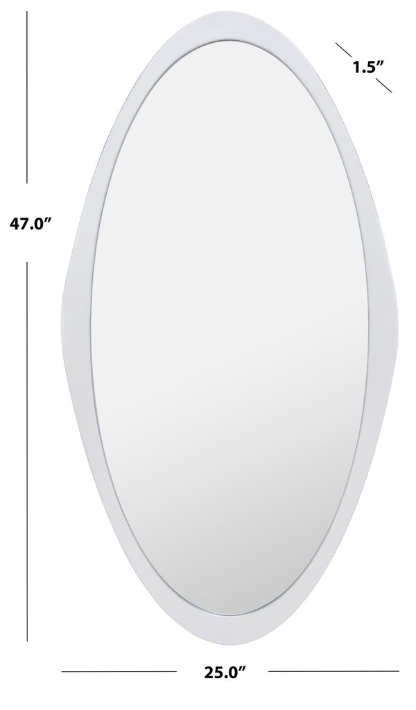 Safavieh CASSINI, 25-Inch Elegant Mirror – Timeless Design Ideal for Any Room with Durable Metal Frame and Glass Silver MRR8002A