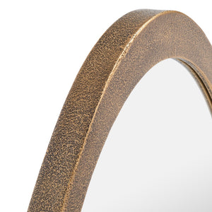 Safavieh CASSINI, 25-Inch Elegant Mirror – Timeless Design Ideal for Any Room with Durable Metal Frame and Glass Brass MRR8002B