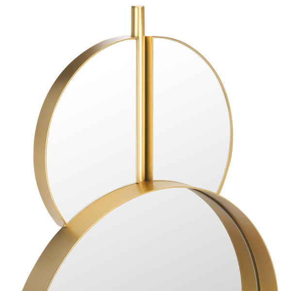 Safavieh Syrus, 16.5 Inch, Gold/White, Iron Mirror Gold / White Iron/Mirror MRR8003B