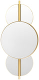 Safavieh Syrus, 16.5 Inch, Gold/White, Iron Mirror Gold / White Iron/Mirror MRR8003B