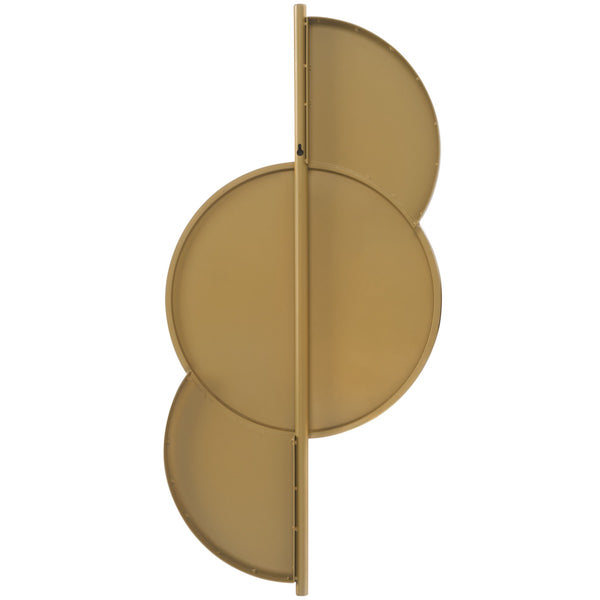 Safavieh Seville, 16.5 Inch, Gold/Black, Iron Mirror​ Gold / Black Iron/Mirror MRR8004A