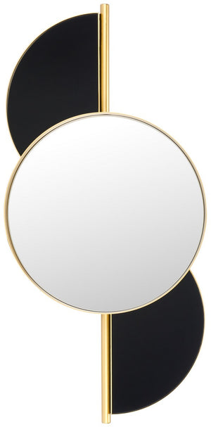 Safavieh Seville, 16.5 Inch, Gold/Black, Iron Mirror​ Gold / Black Iron/Mirror MRR8004A