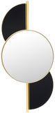 Seville, 16.5 Inch, Gold/Black, Iron Mirror