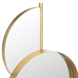 Safavieh Syrus, 16.5 Inch, Gold/White, Iron Mirror Gold / White Iron/Mirror MRR8004B