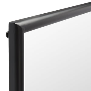 Safavieh PATEL, 25 Inch Black Iron Mirror – Contemporary Minimalist Design for Stylish Home Decor & Focal Point MRR8005A