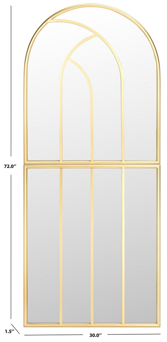 Safavieh Patel, 25 Inch, Gold, Iron Mirror​ Gold Iron/Mirror MRR8006A