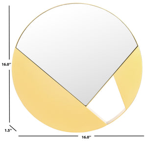 Safavieh Essa, 16 Inch, Gold, Iron Mirror​ Gold Iron/Mirror MRR8007A
