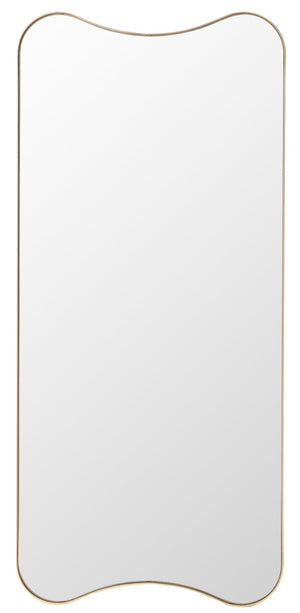 Safavieh HYLA, 14-Inch Gold Iron Mirror - Timeless Elegance for Entryways, Living Rooms, and More! MRR8008A