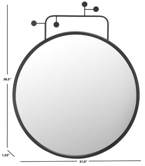 Safavieh Marlo, 31 Inch, Black, Iron Mirror​ Black Iron/Mirror MRR8009A