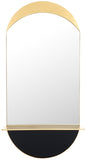 Safavieh Wessley, 18.25 Inch, Gold, Iron Mirror​ Gold Iron/Mirror MRR8010A