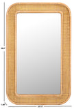 Safavieh Alessa, 23.75"Inch, Natural, Wood, Mirror Natural MRR9000A