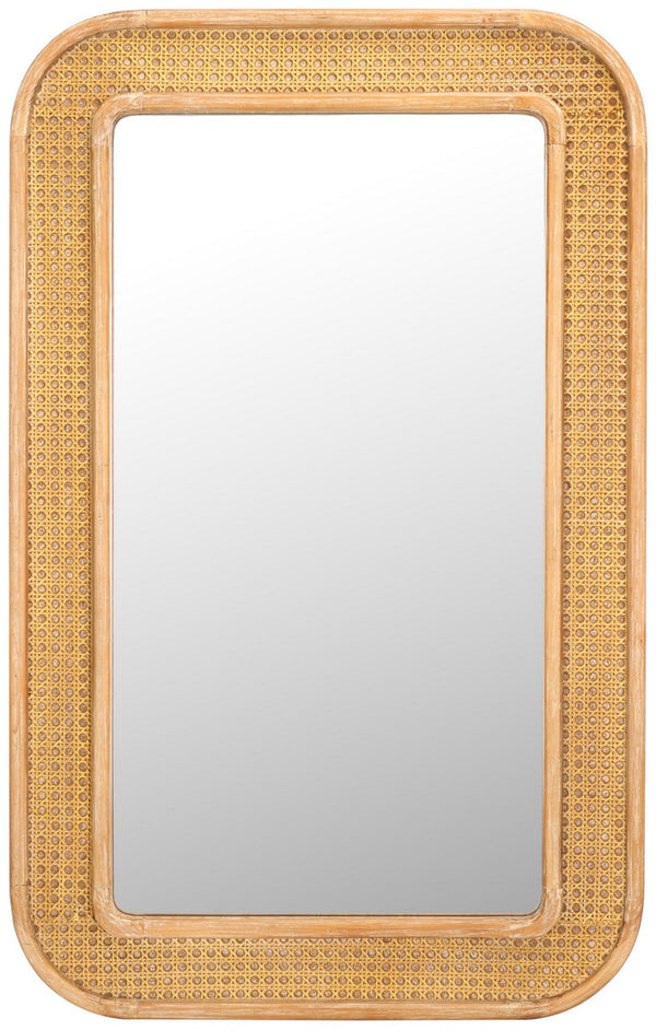 Safavieh Alessa, 23.75"Inch, Natural, Wood, Mirror Natural MRR9000A