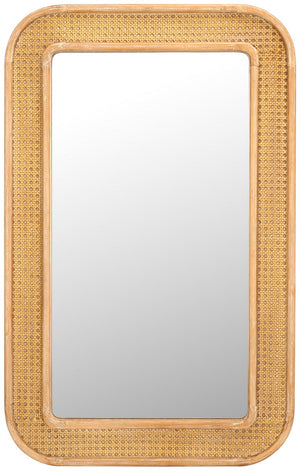 Safavieh Alessa, 23.75"Inch, Natural, Wood, Mirror Natural MRR9000A