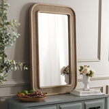 Safavieh Alessa, 23.75"Inch, Natural, Wood, Mirror Natural MRR9000A