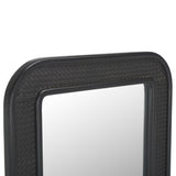 Safavieh Alessa, 23.75" Inch, Black, Wood, Mirror Black MRR9000B