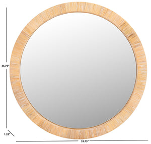 Safavieh Mila 35.75 Inch, Natural, Wood/Vine Mirror Natural MRR9001A