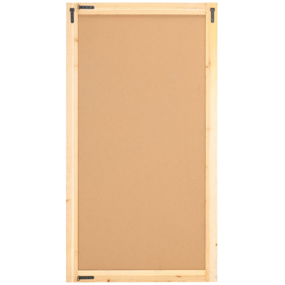 Safavieh ZOELLE 29.72 Inch Artisan Wood Mirror - Elegant Home Accent with Sculpted Frame for Any Room Natural MRR9003A