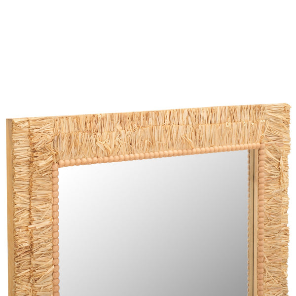 Safavieh Zoelle 29.72 Inch, Natural, Wood Mirror Natural MRR9003A