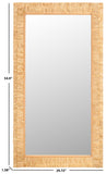 Safavieh Zoelle 29.72 Inch, Natural, Wood Mirror Natural MRR9003A