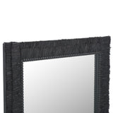 Safavieh Zoelle 29.72 Inch, Black, Wood Mirror Black MRR9003B
