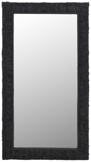 Safavieh Zoelle 29.72 Inch, Black, Wood Mirror Black MRR9003B