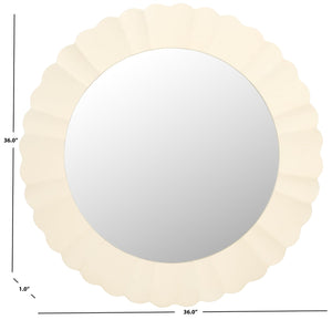 Safavieh Nooa 36 Inch, White, Wood Mirror White MRR9004A