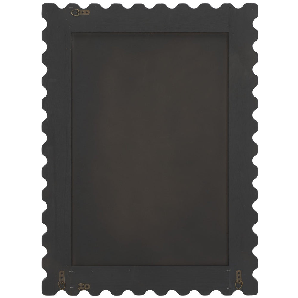 Safavieh NADIA 23.6" Black Wood Mirror - Timeless Minimalist Design for Any Room, Elevate Your Space Today! MRR9005A