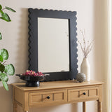 Safavieh Nadia 24 Inch, Black, Wood Mirror Black MRR9005A