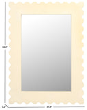 Safavieh Nadia 24 Inch,White Wood Mirror White MRR9005B