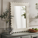 Safavieh Nadia 24 Inch,White Wood Mirror White MRR9005B