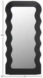 Safavieh Mahya 31.5 Inch, Black, Wood Mirror Black MRR9006A