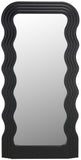 Mahya 31.5 Inch, Black, Wood Mirror