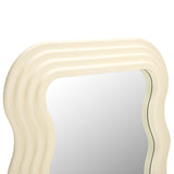 Safavieh Mahya 31.5 Inch, White, Wood Mirror White MRR9006B