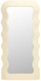 Mahya 31.5 Inch, White, Wood Mirror