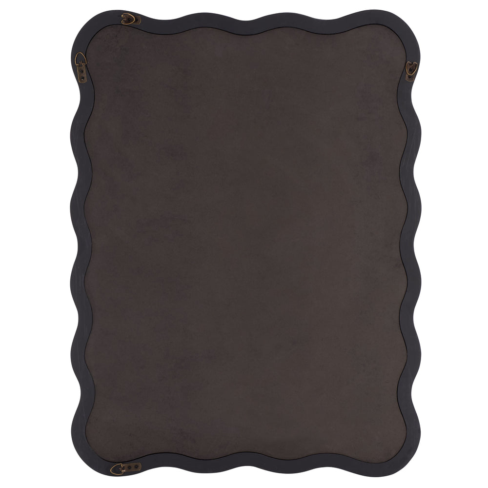 Safavieh IZARA- Sleek 23.6" x 31.5" Black MDF/Wood Frame Mirror for Entryway, Bedroom, Bathroom Accent Piece MRR9007B