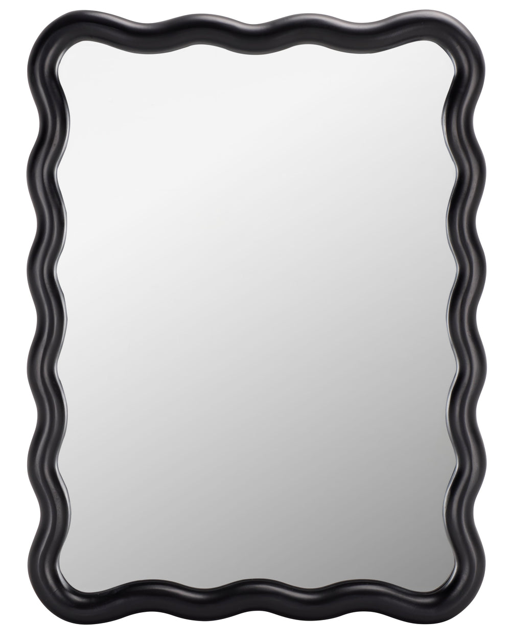 Safavieh IZARA- Sleek 23.6" x 31.5" Black MDF/Wood Frame Mirror for Entryway, Bedroom, Bathroom Accent Piece MRR9007B