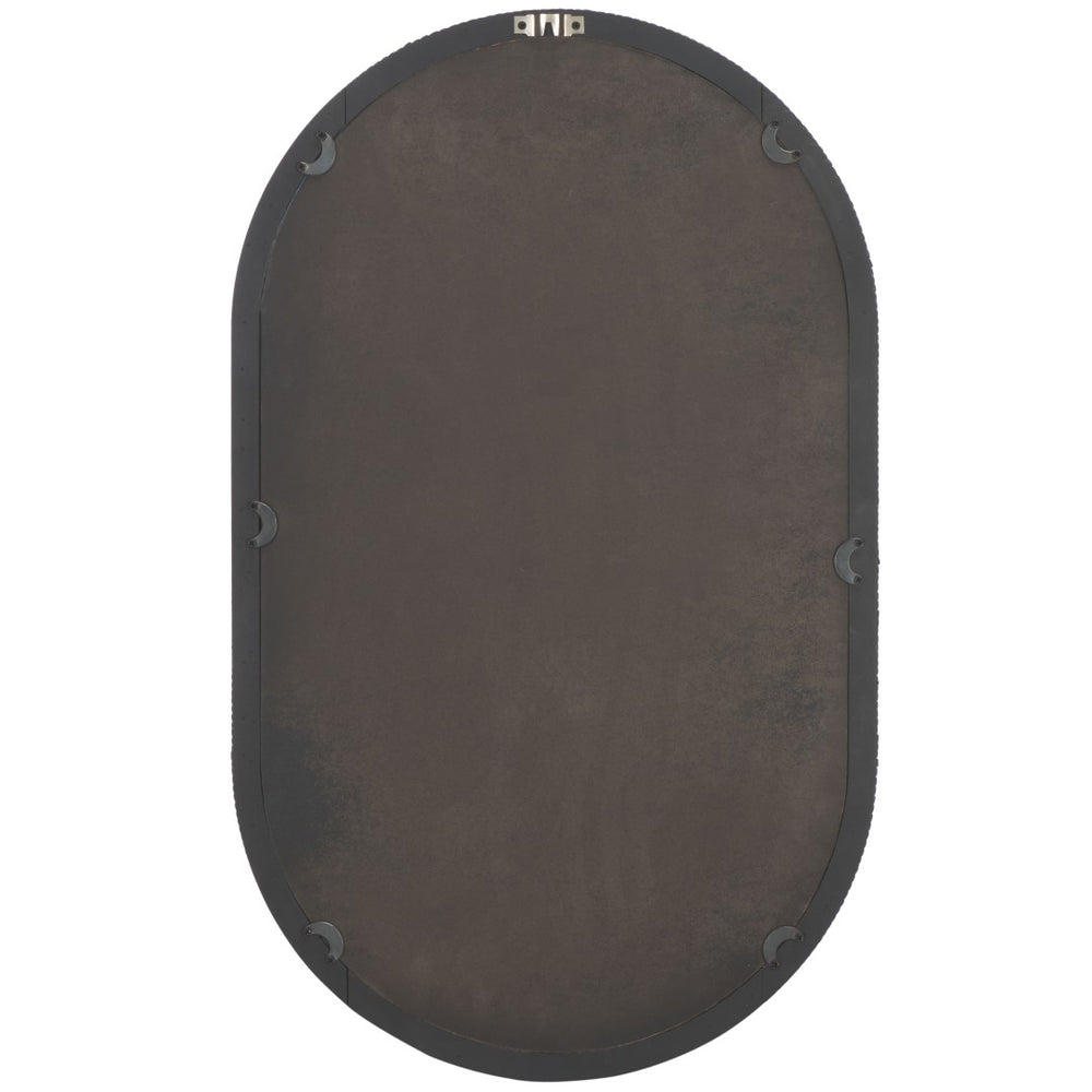 Safavieh MINNA Black Wood Mirror - Handcrafted Elegance for Entryways, Bedrooms & Gallery Walls, 17.72 Inch MRR9008A