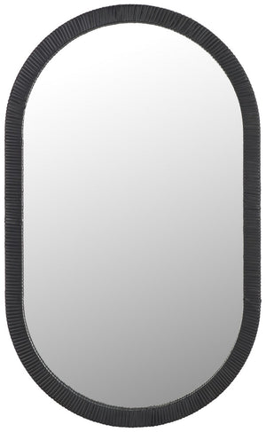 Safavieh Minna 17.72 Inch, Black, Wood Mirror Black MRR9008A