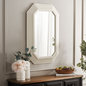 Safavieh Zaira 23.82 Inch, White, Wood Mirror White MRR9009A