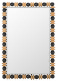 Safavieh Azaria Mirror Black / Natural Pine/Mdf 