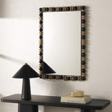 Safavieh Azaria Mirror Black / Natural Pine/Mdf 