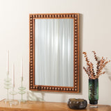 Safavieh Olena Mirror Light Brown  Pine Wood / Schima Pearl