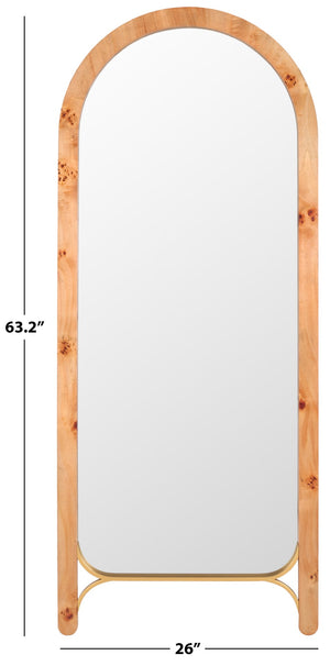 Safavieh Kuo Mirror Natural / Light Natural Mdf