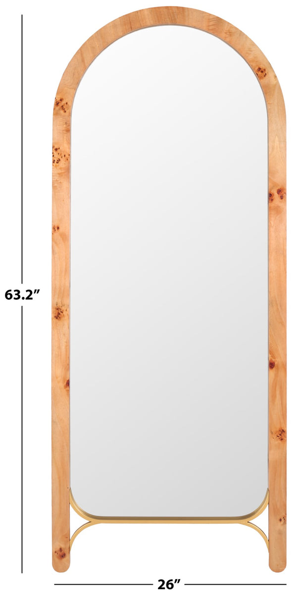 Safavieh Kuo Mirror Natural / Light Natural Mdf