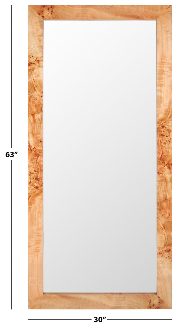 Safavieh Ava Mirror Natural / Light Natural Mdf With Poplar Willow Veneer ,Mdf