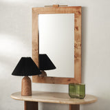 Safavieh Anthea Mirror Natural / Light Natural Natural  Mdf With Poplar Willow Veneer ,Mdf