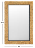 Safavieh Amelda Mirror Natural Mdf